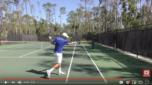 Forehand Straight To Weakness