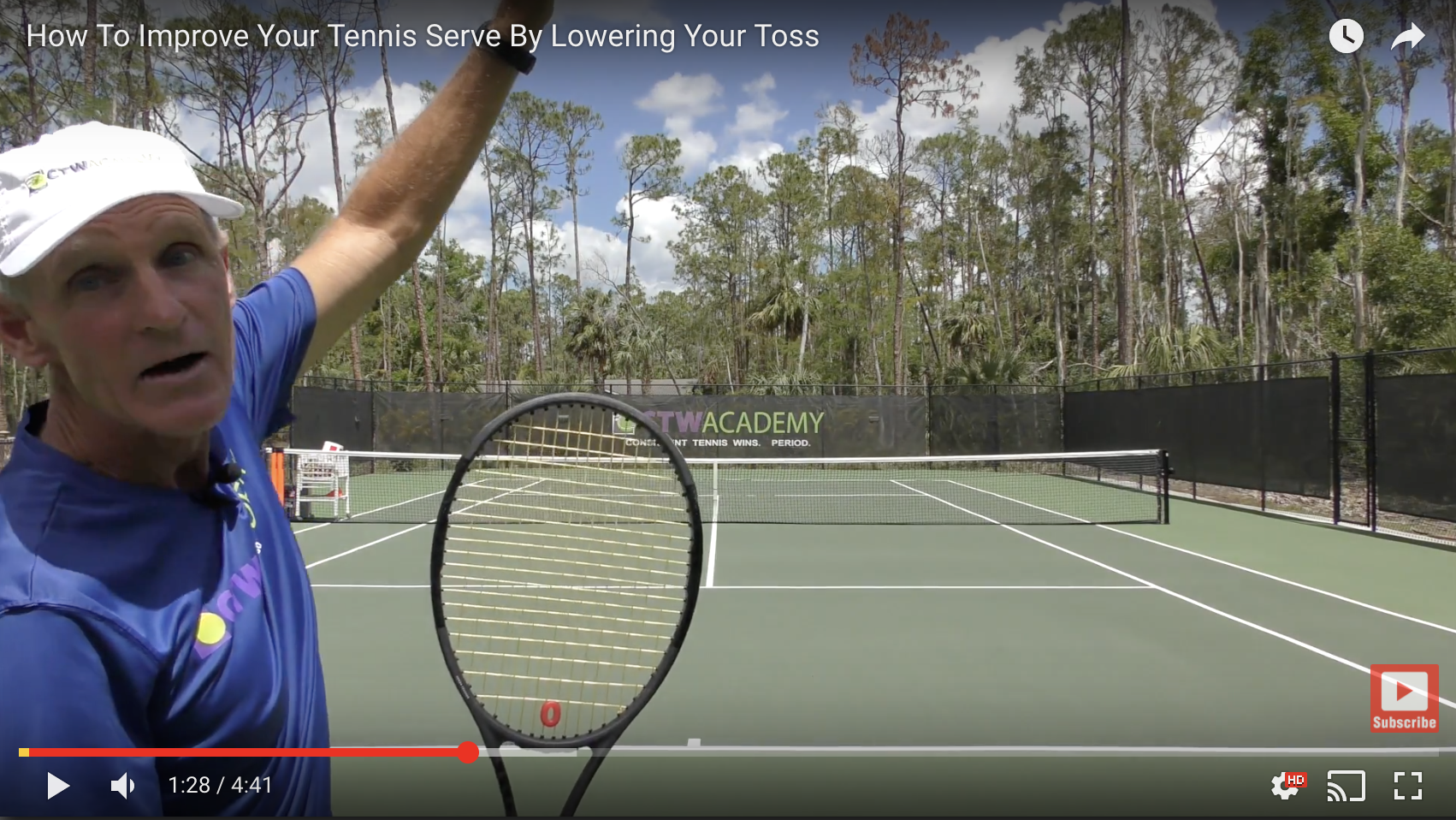 How To Improve Your Tennis Serve By Lowering Your Toss